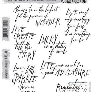 Tim Holtz Collection - Handwritten Thoughts - Stamps Get Authentic Sale Online