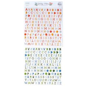 Pinkfresh Studio - Mini Alpha Stickers -Puffy - Spring Vibes Discount Looking For