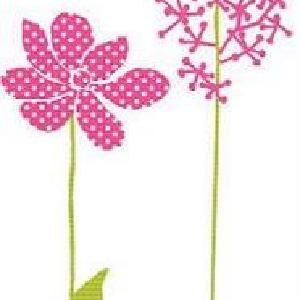 Prima: Iron on - PINK FLOWERS 2025 New