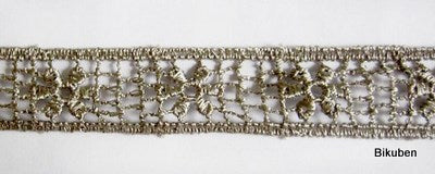 Prima: Flower Lace  Brown   (metervis) Sale Free Shipping