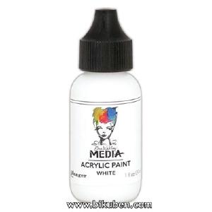 Ranger - Dina Wakley Media Paints - White - 1oz Outlet Newest