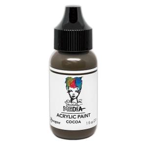 Ranger - Dina Wakley Media Paints - Cocoa - 1oz Huge Surprise