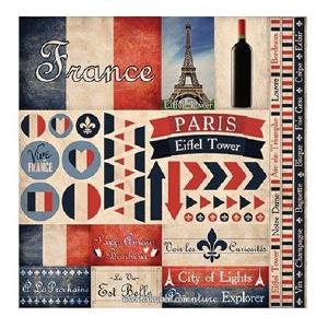 Reminisce - France - Element Stickers    12 x 12" Footlocker Cheap Online