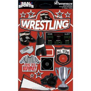 Reminisce - Real Sports - 3D Stickers - Wrestling Clearance Best Store To Get