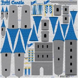 Reminisce:Real Magic - Build your own Castle Stickers   12 x 12" 2025 Online