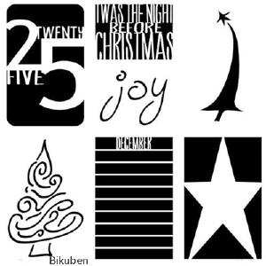 The Crafters Workshop - Stencil - Twas the Night 6x6" Cheap Wide Range Of