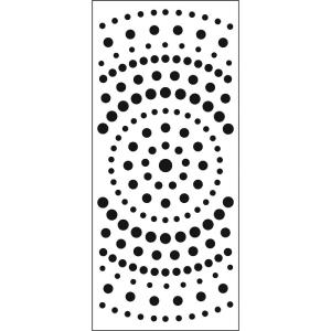 The Crafters Workshop - Stencil - Slim Line - Concentric circles How Much Online