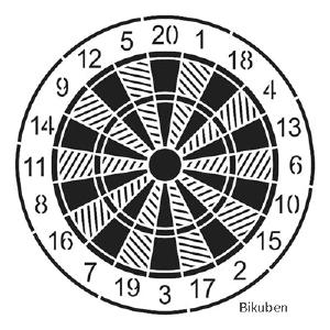 The Crafters Workshop - Stencil - Dartboard 6x6" Buy Cheap Visit