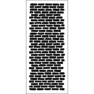 The Crafters Workshop - Stencil - Slim Line - Brick Vertical Cheap Sale Supply