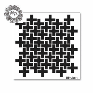 The Crafters Workshop - Stencil - Mini Crossed 6x6" Low Shipping Cheap Pice