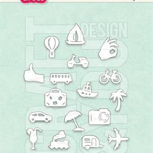 Craft and You - Dies - Travel pictograms Free Shipping With Credit Card