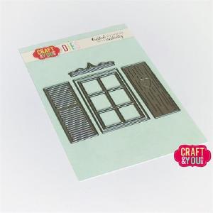 Craft and You - Dies - Window with shutters Best Place Online