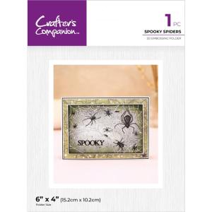 Crafters Companion - Embossing Folder - 3D - Spooky Spider Genuine Cheap Online