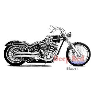 Deep Red Stamps - Motorcycle - Cling stamp Sale Amazing Pice