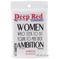 Deep Red Stamps - Ambition - Cling Stamp Affordable Cheap Pice