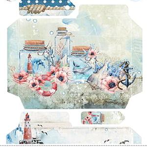 Craft O'Clock - Seaside greetings - Junk Journal extras set 2025 Cheap Online