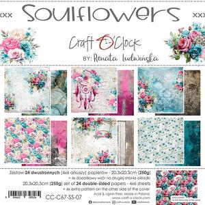 Craft O'Clock - Soulflowers - Paper Pad - 8x8" Purchase Cheap Pice