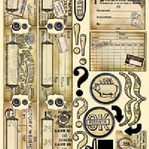 Crafty Secrets - Office Altered - Vintage Stickers Free Shipping Cheap