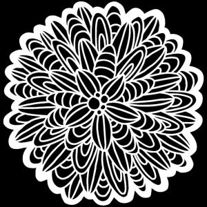 Crafters Workshop - Stencil - Cactus Dahlia  -  6 x 6" Cheap Sale Supply