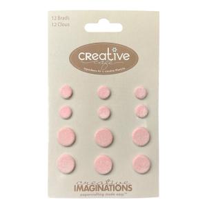 Creative Imaginations - Velvet Brads - Pink For Sale 2025