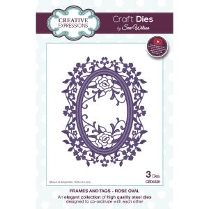 Creative Expressions - Frames and Tags - Rose Oval Dies Clearance Original