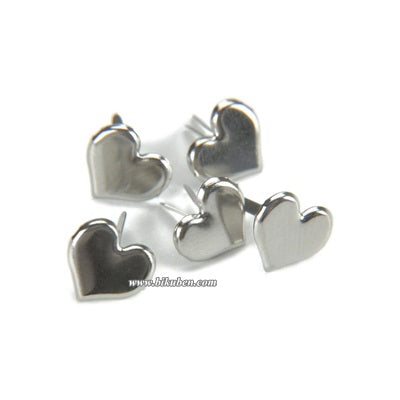 Creative Impression - Paper Fastners - Silver Heart Brads Low Cost Sale Online