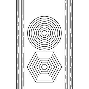 Design5 - Dies - Slimcard Frames - Circles & Hexagons Cheap Wiki