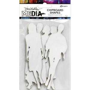 Dina Wakley Media - Chipboard Shapes - The Women Outlet With Paypal Order