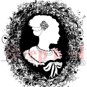 Deep Red Stamps - Cameo Nouveau - Cling Stamp Discount For Cheap