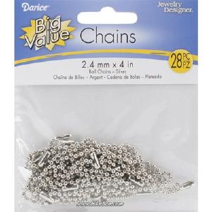Darice - Ball Chain Link  - Silver Largest Supplier Cheap Pice
