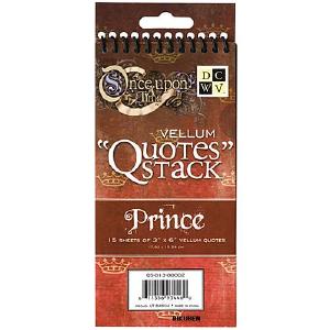 DCWV: Vellum Quotes Stack Prince Inexpensive