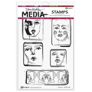 Dina Wakley Media - Stamps - Squared Wholesale Pice