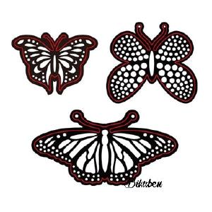 Darice - Embossing Essentials Die - ASSORTED BUTTERFLIES Online Online High Quality