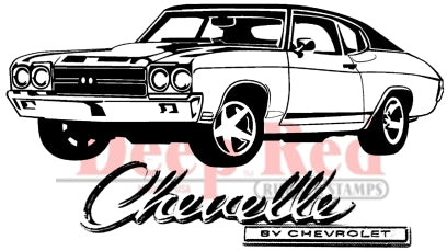 Deep Red Stamps - Chevelle - Cling Stamps Authentic For Sale
