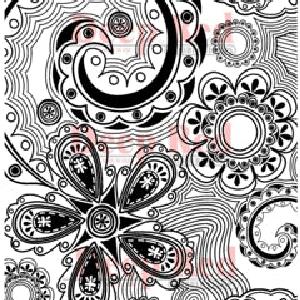 Deep Red Stamps - Festival Woodcut - Cling Stamps Clearance Big Discount