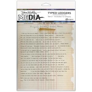 Dina Wakley Media - Typed Ledgers - Set 2 Cheap View