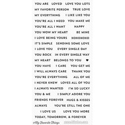 Die-Namics - From the Heart - Clear Stamps Clearance Wholesale Pice