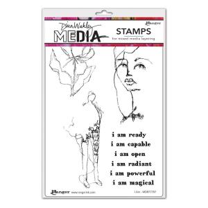 Dina Wakley Media - Stamps - I am Discount Low Cost
