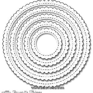 Die-namics - STAX - Stitched - Mini Scallop - Circle Discount Outlet Store