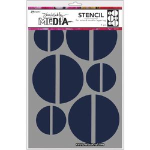 Dina Wakley  Media - Stencils  - Large Halves Cheap Online Store
