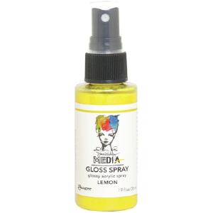 Dina Wakley Media - Gloss Spray - Lemon Genuine For Sale