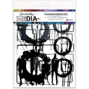 Dina Wakley Media - Transparencies  - Frames and Figures - set 1 Free Shipping Cost