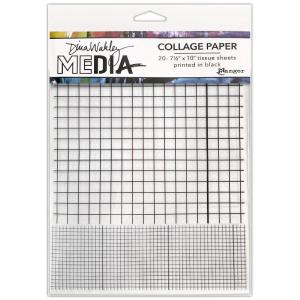 Dina Wakley Media - Collage Paper - Grid Buy Cheap Brand New Unisex