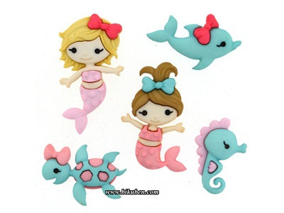 Dress It Up - Buttons - Mermaid kisses Shop For Online