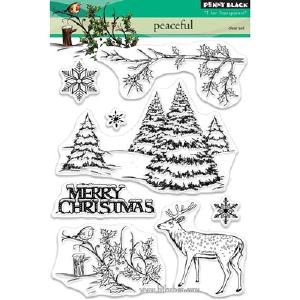 Penny Black - Clearstamp - Peaceful Original Cheap Pice