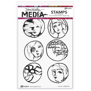 Dina Wakley Media - Stamps - Circled Collections For Sale