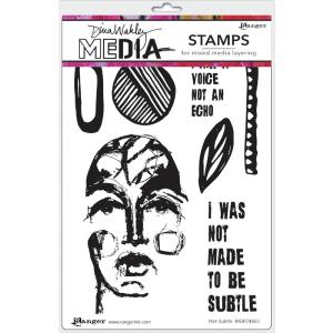 Dina Wakley Media - Stamps - Not Subtle Cost Online