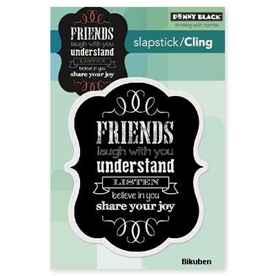 Penny Black - Slapstick Stamp - Chalkboard - Friendship Buy Cheap 2025 Newest