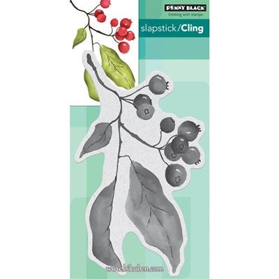 Penny Black - Slapstick Stamp - Christmas Berries With Paypal Free Shipping