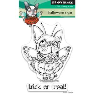 Penny Black - T is for Transparent - Clear Stamp - Halloween Treat Free Shipping Exclusive